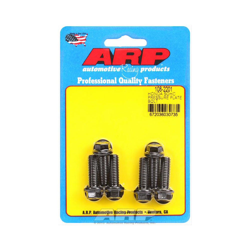 ARP / PRESSURE PLATE HARDWARE KIT (108-2201) *** HONDA CIVIC (1992-1995) D15 / D16 / SOHC TRANSMISSION (6X BOLTS SET)