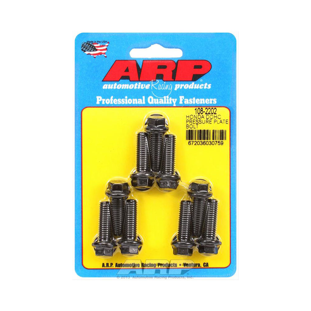 ARP / PRESSURE PLATE HARDWARE KIT (108-2202) *** HONDA PRELUDE (1992-1996) H22 / H23 / H-SERIES TRANSMISSION (9X BOLTS SET)