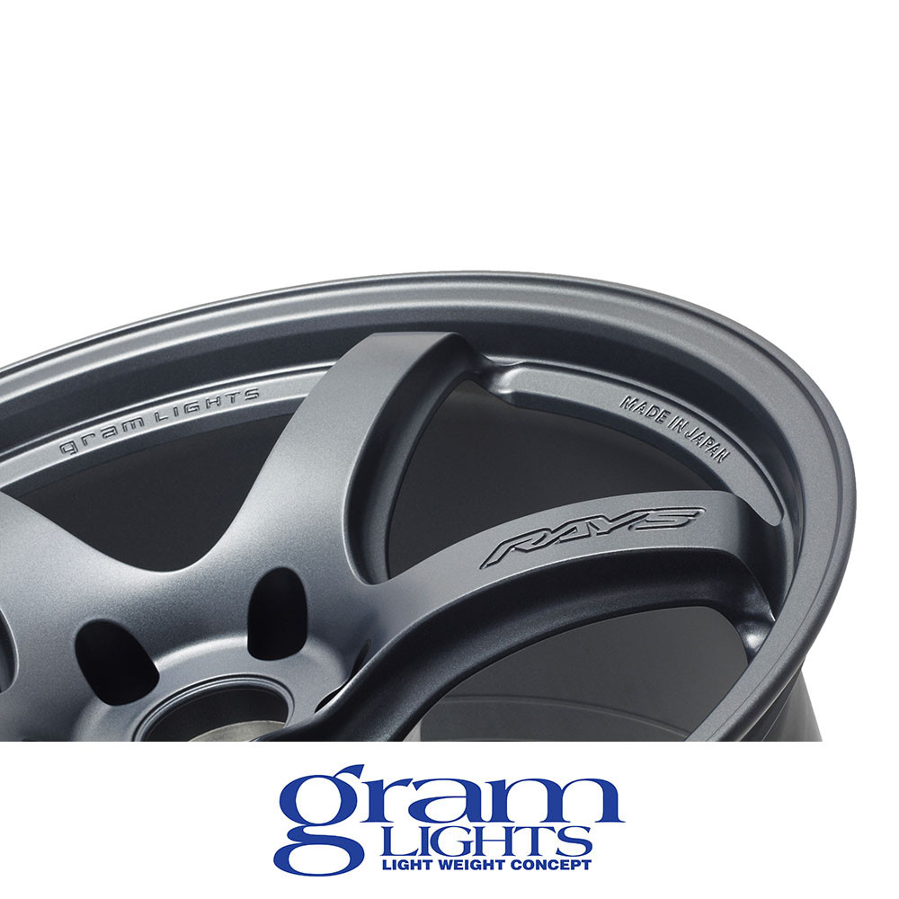 GRAM LIGHTS WHEELS - 57CR - GUN METAL BLUE 2 (18 X 9.5) +38 ET (5 X 100 MM) 65 CB / WGCRX38DG2