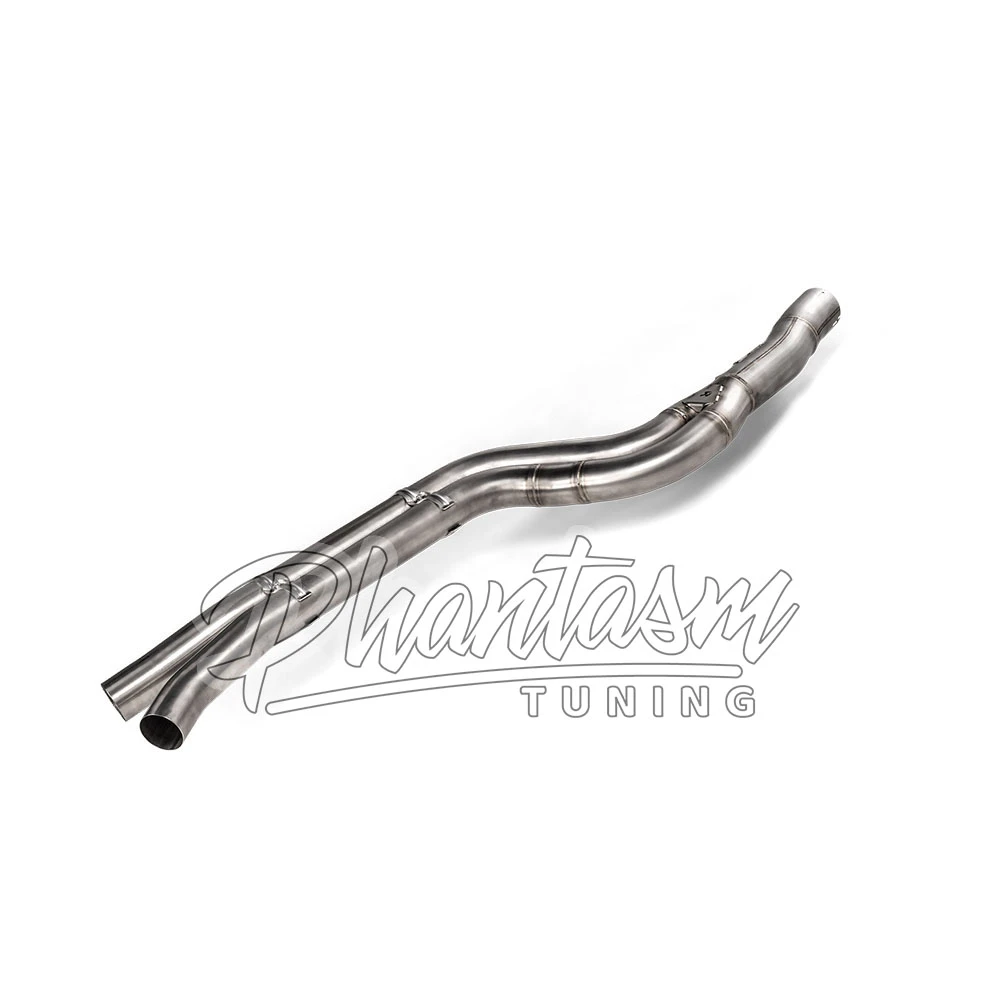 AKRAPOVIC / EVOLUTION STAINLESS STEEL MID-PIPE (E-TY/SS/1) *** TOYOTA GR SUPRA (2020-2023) 3.0L TURBO