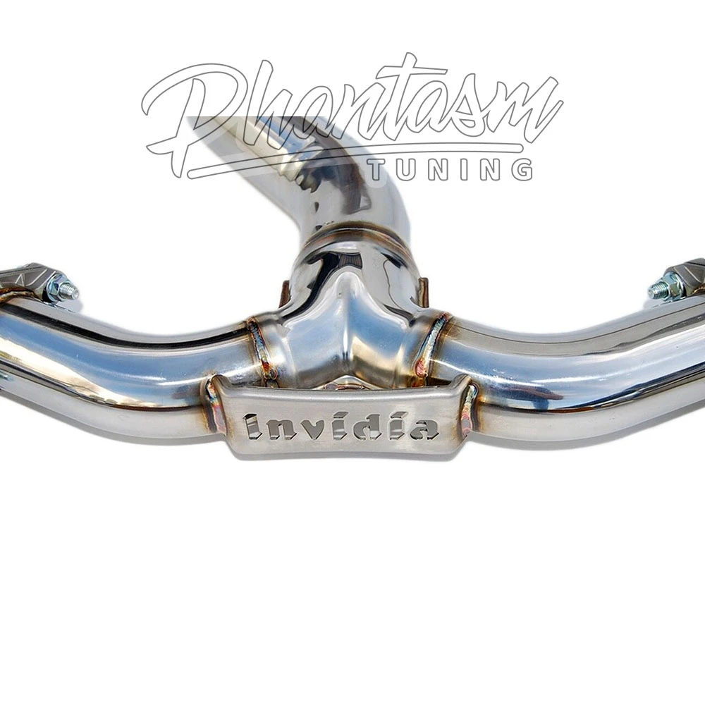 INVIDIA / GEMINI R400 / DUAL CAT-BACK EXHAUST SYSTEM / BURNT BLUE TIPS (HS15STIGM4ST) *** SUBARU WRX (2015-2021)