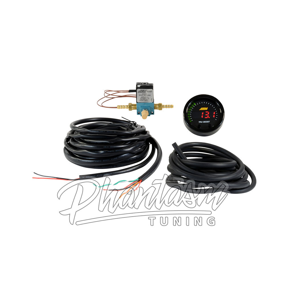 AEM / X-SERIES / BOOST PRESSURE GAUGE / INCLUDE ELECTRONIC BOOST CONTROLLER SOLENOID (30-0352) *** TRU BOOST WITH EBC ***