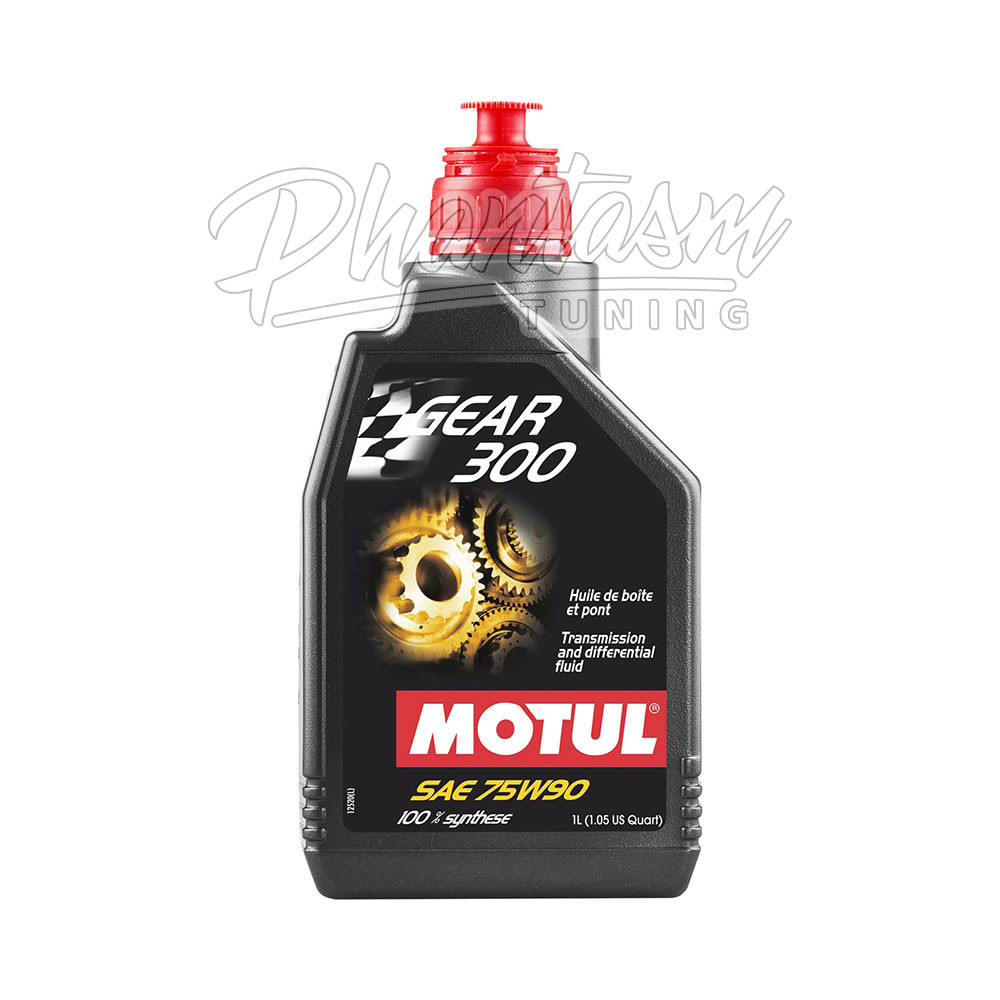 MOTUL (SAE 75W-90) GEAR 300 LS / DIFFERENTIAL FLUID / SYNTHETIC GEAR OIL (105778-1) *** 1 LITER (1.05 QUART) SOLD AS SINGLES