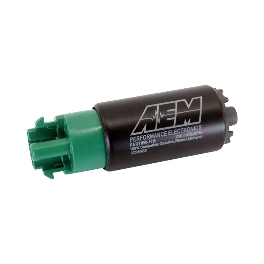 AEM / 340 LPH / GAS + E85 COMPATIBLE / HIGH FLOW FUEL PUMP WITH HOOKS (50-1215) *** UNIVERSAL APPLICATIONS
