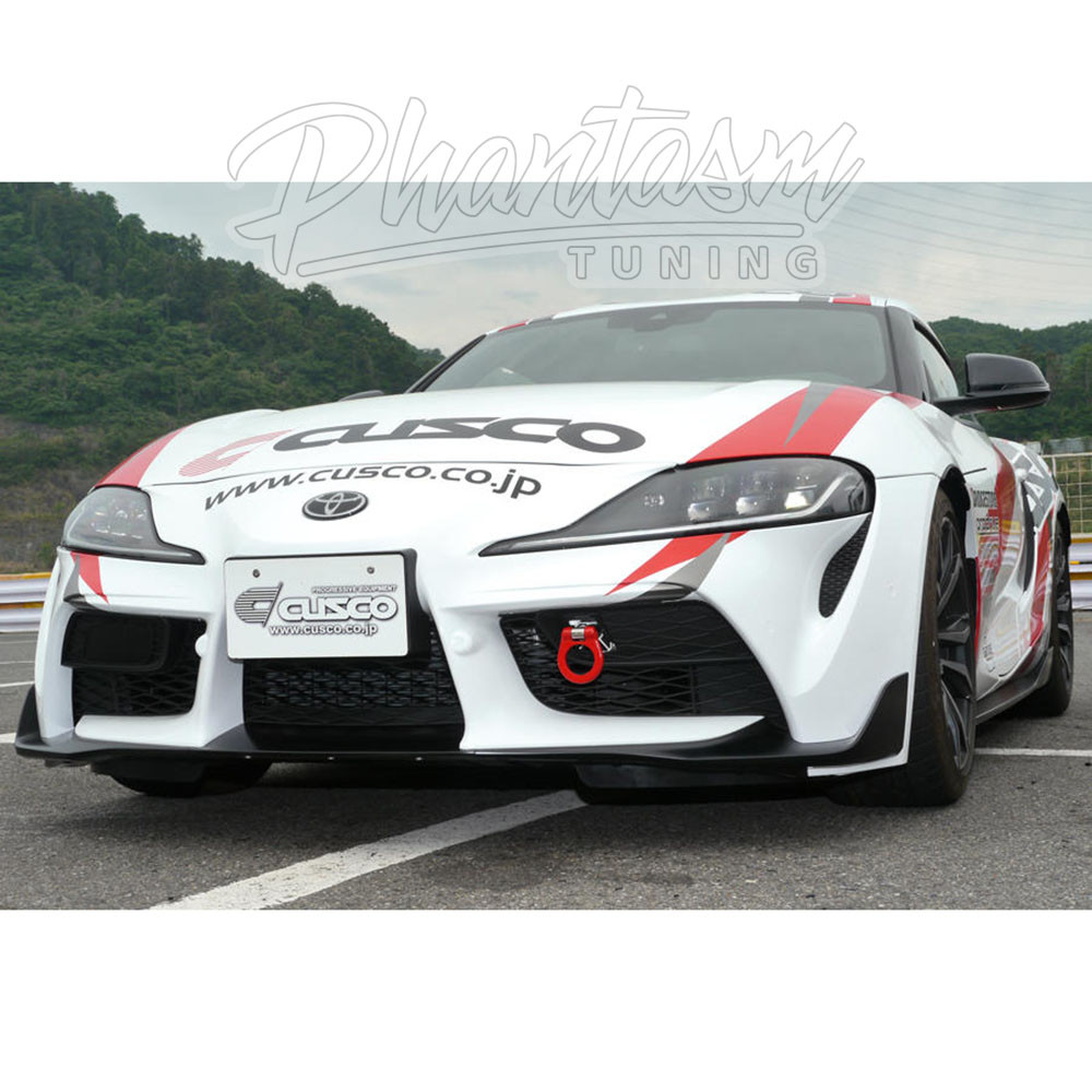 CUSCO / FRONT BUMPER TOW HOOK / RED COLOR (1C2-017-F) *** TOYOTA GR SUPRA (2020-2024) TURBO