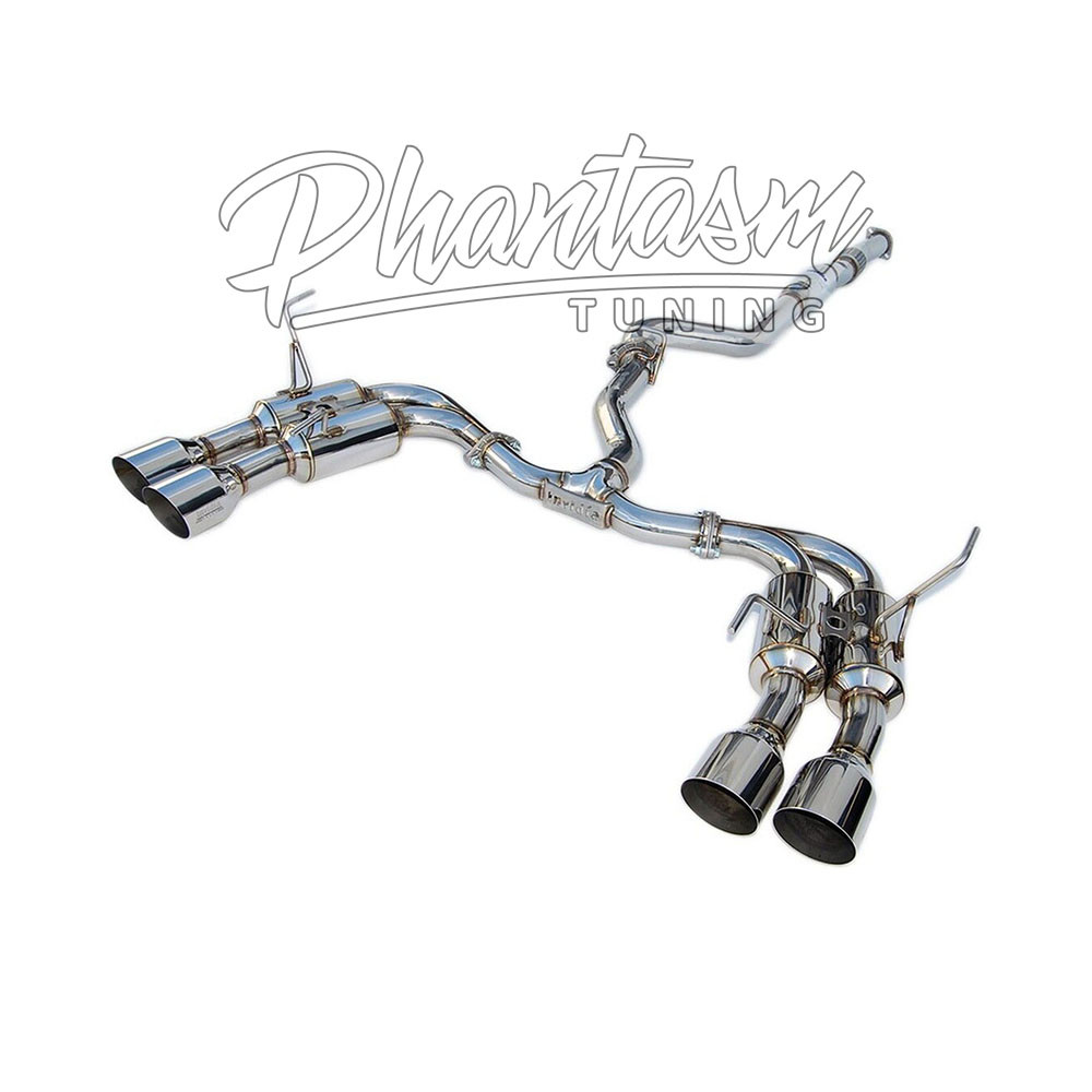INVIDIA / GEMINI R400 / DUAL CAT-BACK EXHAUST SYSTEM / STAINLESS TIPS (HS15STIGM4SS) *** SUBARU WRX STI (2015-2021)