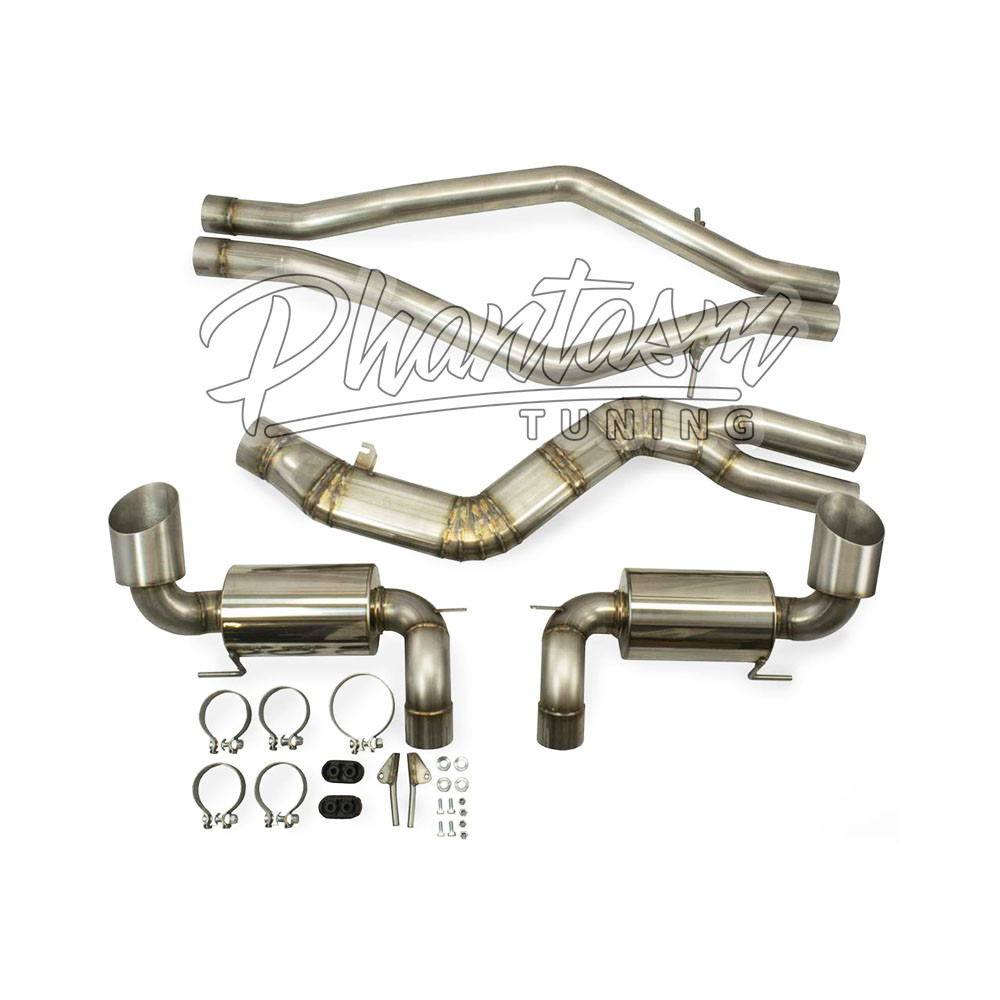 ETS / CAT-BACK EXHAUST SYSTEM / 3.15 INCH SLIP-FIT INLET / NO MUFFLERS / NO RESONATOR (900-20-EXH-005) *** TOYOTA GR SUPRA (2020-2022) 3.0L TURBO