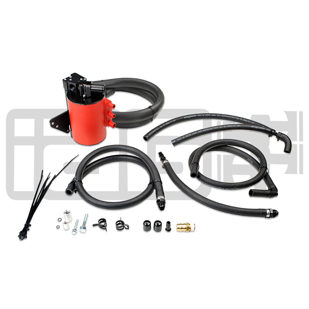 IAG / STREET SERIES AOS / AIR OIL SEPARATOR / RED COLOR (IAG-ENG-7151RD) *** SUBARU WRX (2008-14)