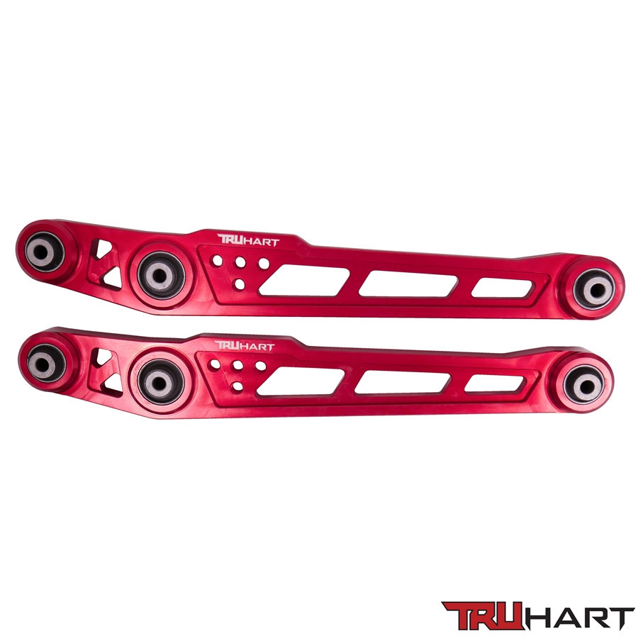 TRUHART / REAR LOWER CONTROL ARMS / ANODIZED RED / SOLD AS PAIRS (TH-H102-RE) *** HONDA CIVIC (1996-2000)