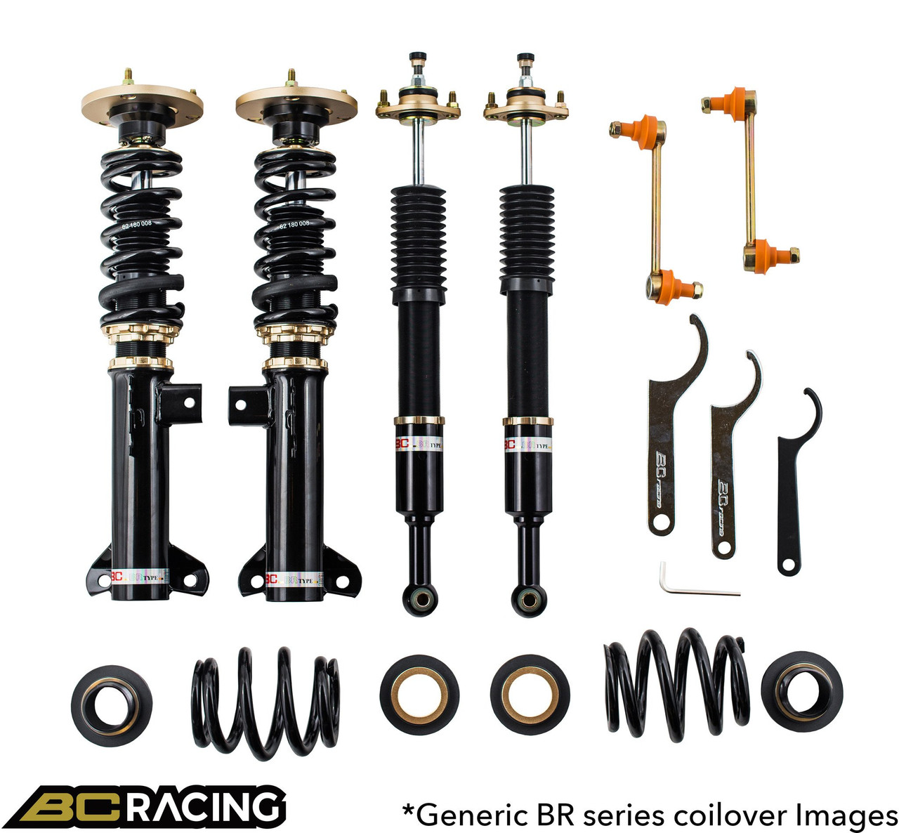 BC RACING / BR SERIES COILOVER / SUSPENSION KIT (V-24-BR) *** INFINITI Q50 SEDAN (2016-2022) 3.0L TURBO *** AWD WITH DDS *** COMPATIBLE WITH DIGITAL DYNAMIC SUSPENSION *** FORK FRONT LOWER MOUNT ***