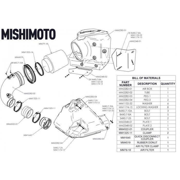 MISHIMOTO / COLD AIR INTAKE SYSTEM (MMAI-SUP-20) *** TOYOTA GR SUPRA (2020-2023) 3.0L TURBO