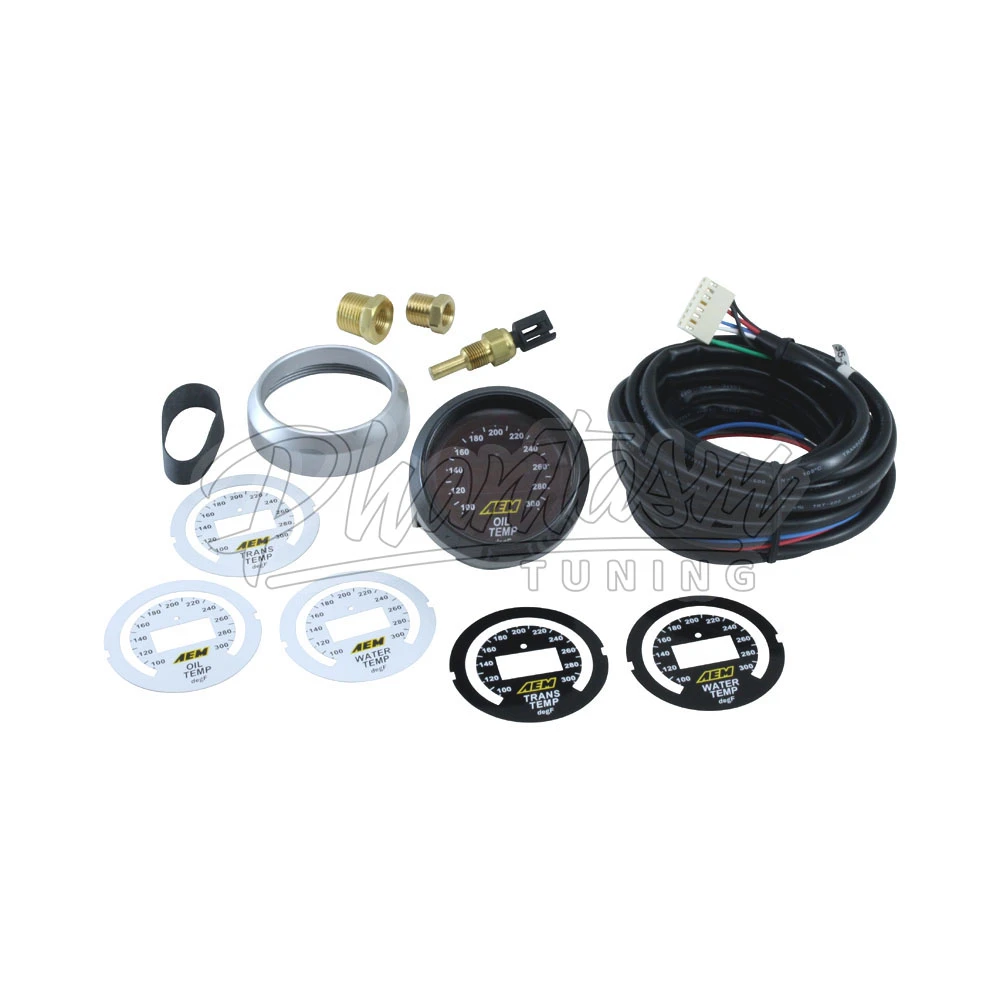 AEM / CLASSIC SERIES / TEMPERATURE GAUGE / INCLUDES SENSOR (30-4402) *** OIL / TRANSMISSION / WATER ***
