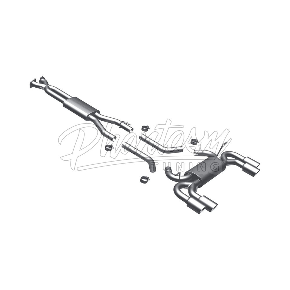 MAGNAFLOW / CAT-BACK EXHAUST SYSTEM / QUAD TIPS (16507) *** HYUNDAI GENESIS COUPE (2013-2016) 3.8L / V6 ENGINE