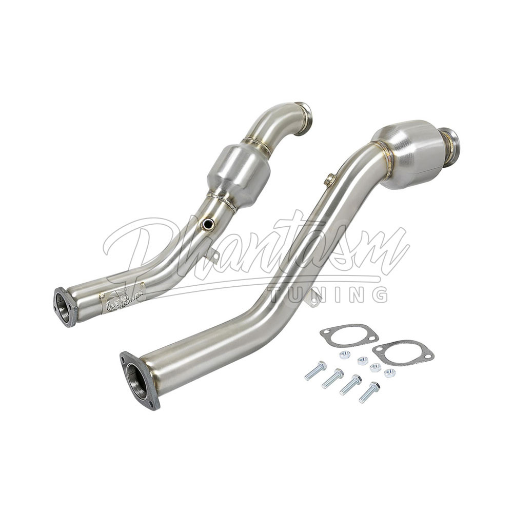 AFE / FULL LENGTH DOWN-PIPE / WITH HIGH FLOW CATS (48-36110-HC) *** INFINITI Q50 SEDAN (2017-2023) 3.0L TURBO
