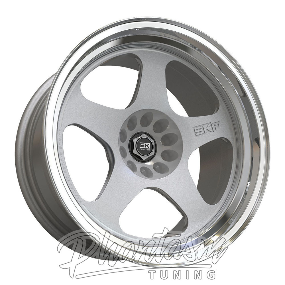 SK FORGED WHEELS / GT2 / DEEP DISH MONO BLOCK / SILVER COLOR (18 X 9.5) +15 ET (5 X 114.3 / 5 X 112 MM)
