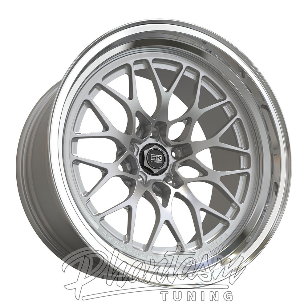 SK FORGED WHEELS / INZO / DEEP DISH MONO BLOCK / SILVER COLOR (18 X 10.0) +15 ET (5 X 114.3 MM)