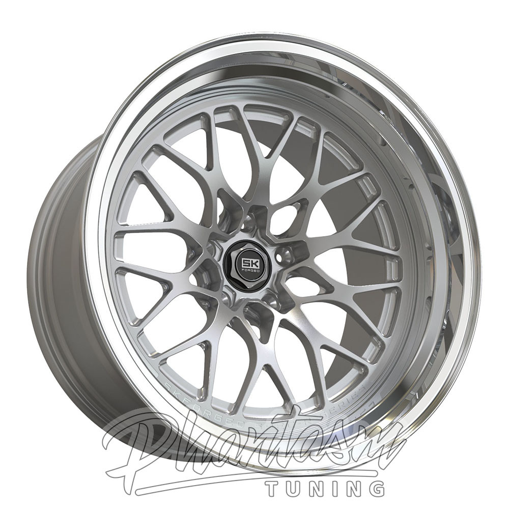SK FORGED WHEELS / INZO / DEEP DISH MONO BLOCK / SILVER COLOR (18 X 10.5) +00 ET (5 X 114.3 MM)