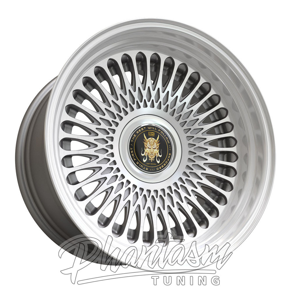 SK FORGED WHEELS / KADI / DEEP DISH MONO BLOCK / GUN METAL DIAMOND CUT (18 X 10.5) -10 ET (5 X 114.3 / 5 X 112 MM)