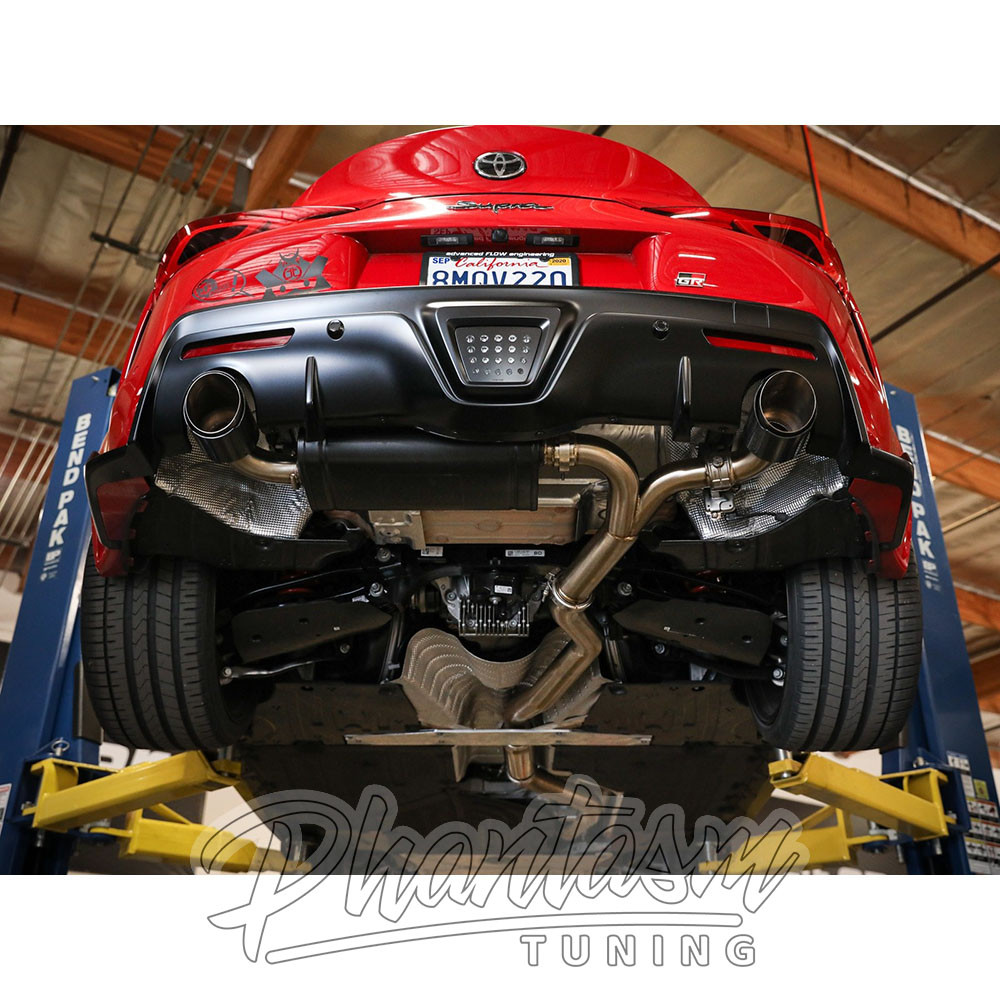 AFE / TAKEDA CAT-BACK EXHAUST SYSTEM / BLACK TIPS (49-36043-B) *** TOYOTA GR SUPRA (2020-2023) 3.0L TURBO