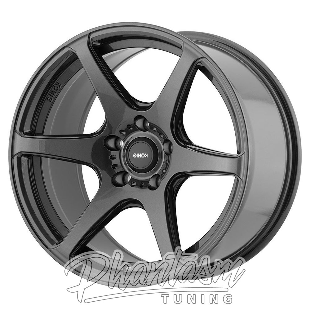 KONIG WHEELS - TANDEM - DARK GRAPHITE COLOR (17 X 9.5) +15 ET (5 X 114.3 MM) 73.1 CB / TM97514156