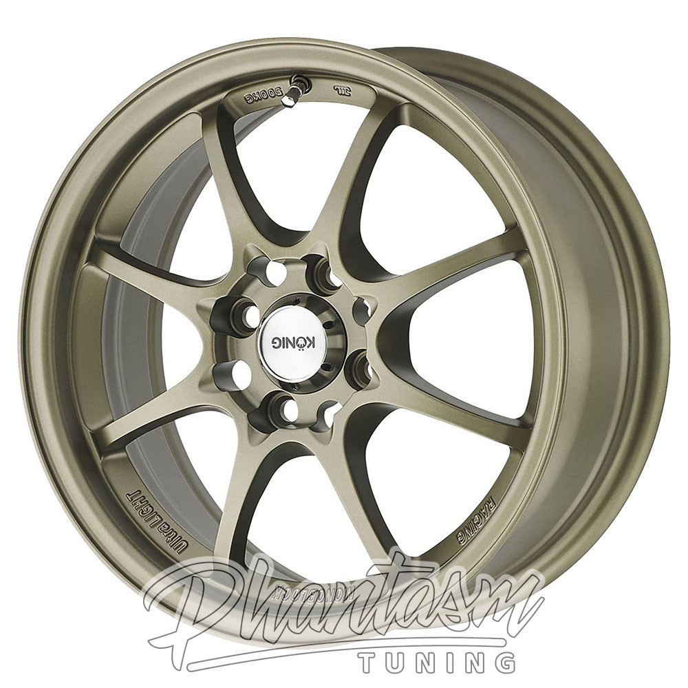 KONIG WHEELS - HELIUM - BRONZE COLOR (15 X 6.5) +40 ET (4 X 100 MM) 73.1 CB / HE65D04408