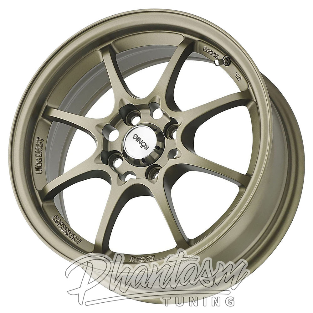 KONIG WHEELS - HELIUM - BRONZE COLOR (15 X 6.5) +40 ET (4 X 100 MM) 73.1 CB / HE65D04408