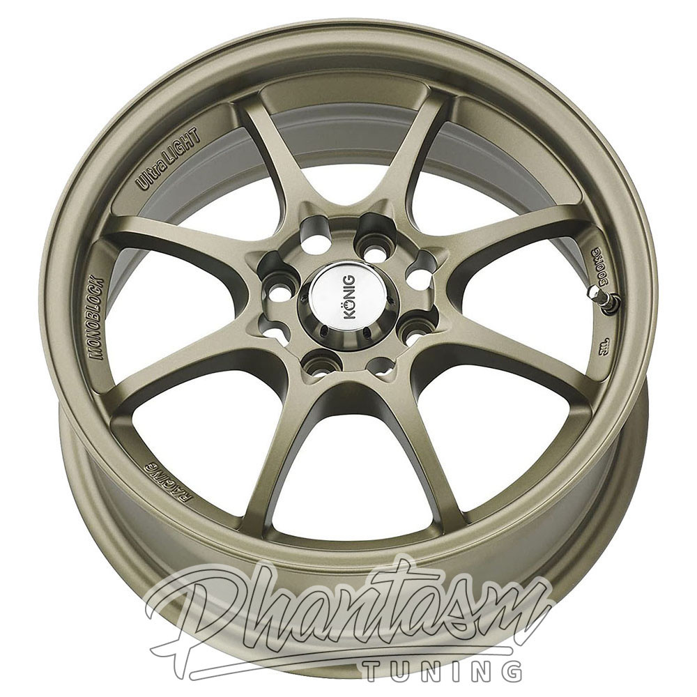 KONIG WHEELS - HELIUM - BRONZE COLOR (15 X 6.5) +40 ET (4 X 100 MM) 73.1 CB / HE65D04408