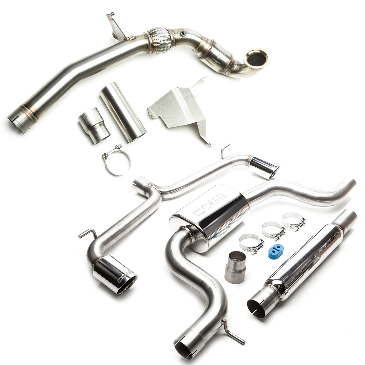 COBB / TURBO-BACK EXHAUST SYSTEM / INCLUDES GESI CATTED DOWN-PIPE (VLK00200TB) *** VOLKSWAGEN GOLF GTI (2015-2017) 2.0L TURBO / MK7