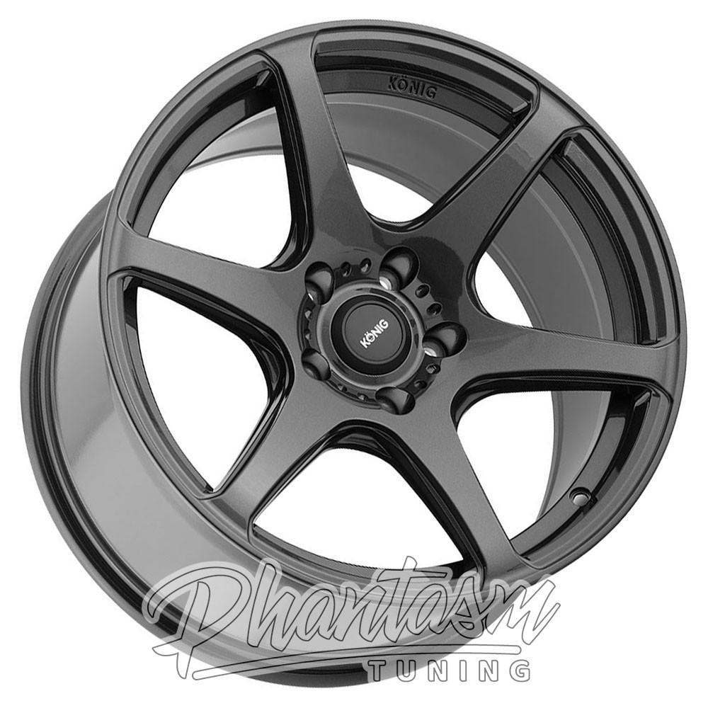 KONIG WHEELS - TANDEM - DARK GRAPHITE COLOR (18 X 8.0) +45 ET (5 X 114.3 MM) 73.1 CB / TM88514456