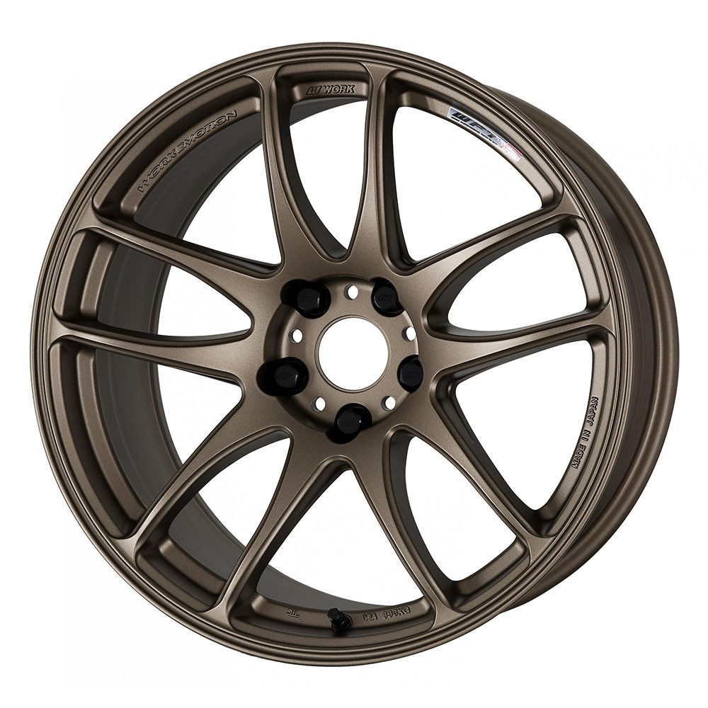 WORK WHEELS - EMOTION CR KAI - MATTE BRONZE (16 X 7.0) +44 ET (4 X 100 MM) *** SET OF FOUR WHEELS *** IN STOCK, READY TO SHIP !!!