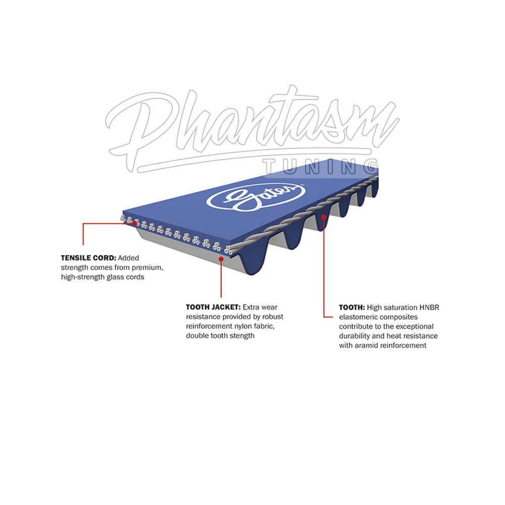 GATES / RACING PERFORMANCE TIMING BELT (T227RB) *** ACURA INTEGRA GSR (1992-1993) B17A / DOHC VTEC ENGINE