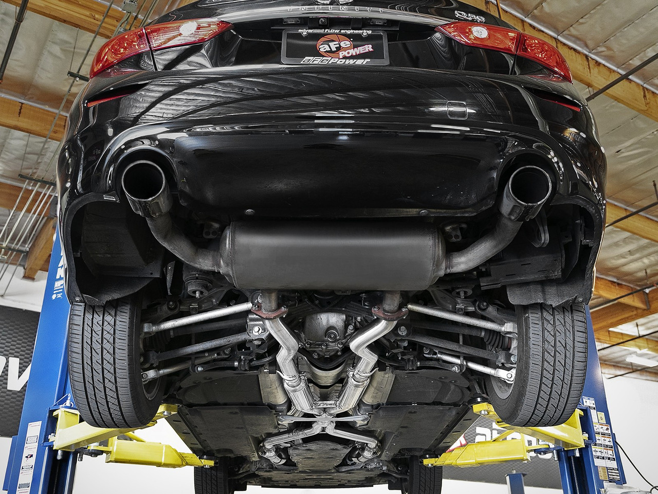 AFE / Y-PIPE TO MID-PIPE / STAINLESS STEEL EXHAUST SYSTEM (49-36131) *** INFINITI Q50 SEDAN (2017-2024) 3.0L TURBO