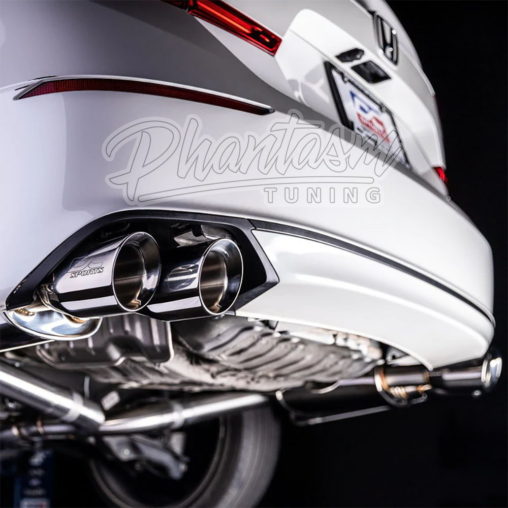 DC SPORTS / CAT-BACK EXHAUST SYSTEM / POLISHED TIPS (DCS5534) *** HONDA ACCORD (2018-2022) 2.0L TURBO