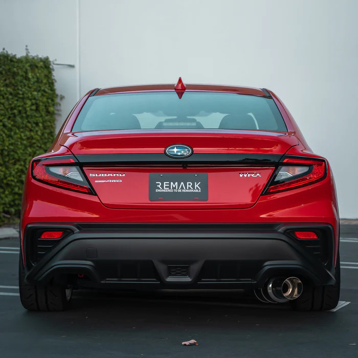 REMARK / R1 SPEC / SINGLE CAT-BACK EXHAUST SYSTEM / TITANIUM BLUE TIP (RK-C1076S-03T) *** SUBARU WRX (2022-2026) 2.4L TURBO