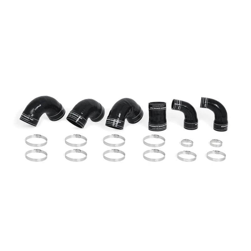 MISHIMOTO / FRONT MOUNT INTERCOOLER KIT / SILVER CORE WITH BLACK CHARGE-PIPES (MMINT-STNGR-18SL) *** GENESIS G70 (2018-2023) 3.3L TWIN TURBO