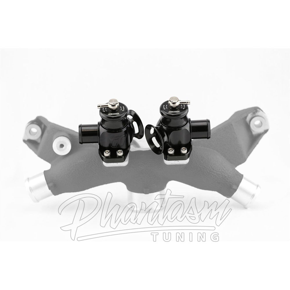 TURBOSMART / DUAL BLOW OFF VALVES / BLACK COLOR (TS-0203-1025) *** GENESIS G70 (2018-2023) 3.3L TWIN TURBO