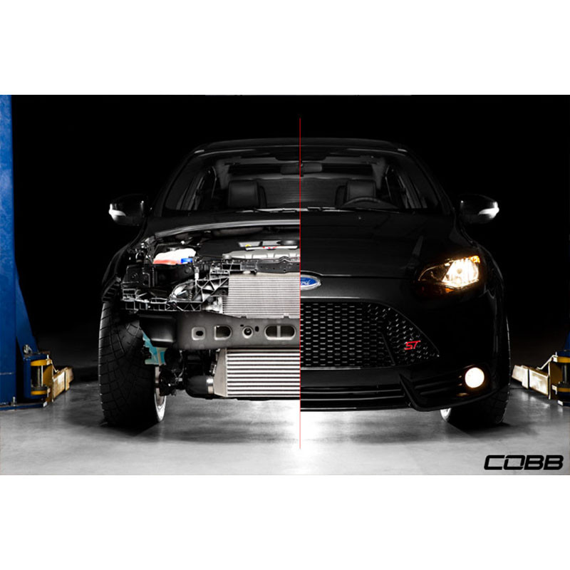 COBB / FRONT MOUNT INTERCOOLER KIT / BLACK CORE (FOR0040FMKBK) *** FORD FOCUS RS (2016-2018) 2.3L TURBO