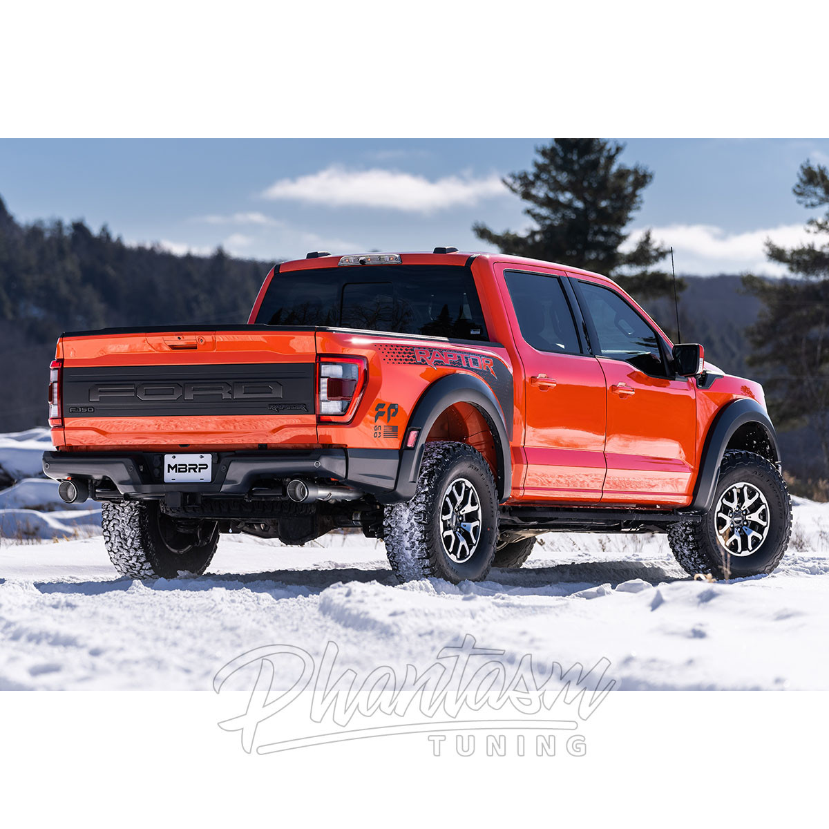 MBRP / ARMOR PRO / AXLE-BACK EXHAUST SYSTEM / CARBON FIBER TIPS (S52663CF) *** FORD F150 RAPTOR (2021-2022) 3.5L TURBO