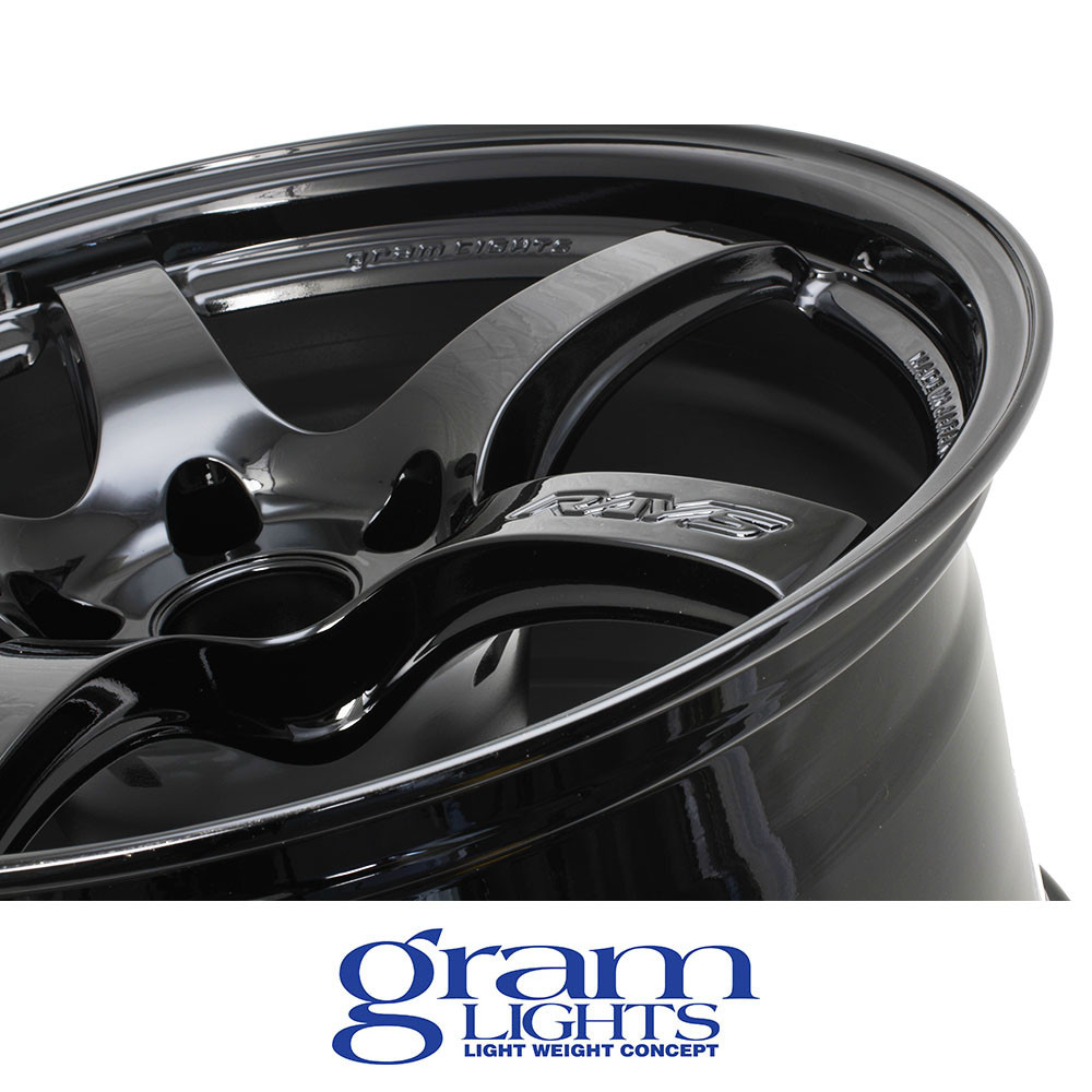 GRAM LIGHTS WHEELS - 57CR - GLOSS BLACK (18 X 9.5) +38 ET (5 X 120 MM) 75 CB / WGCRX38WGX