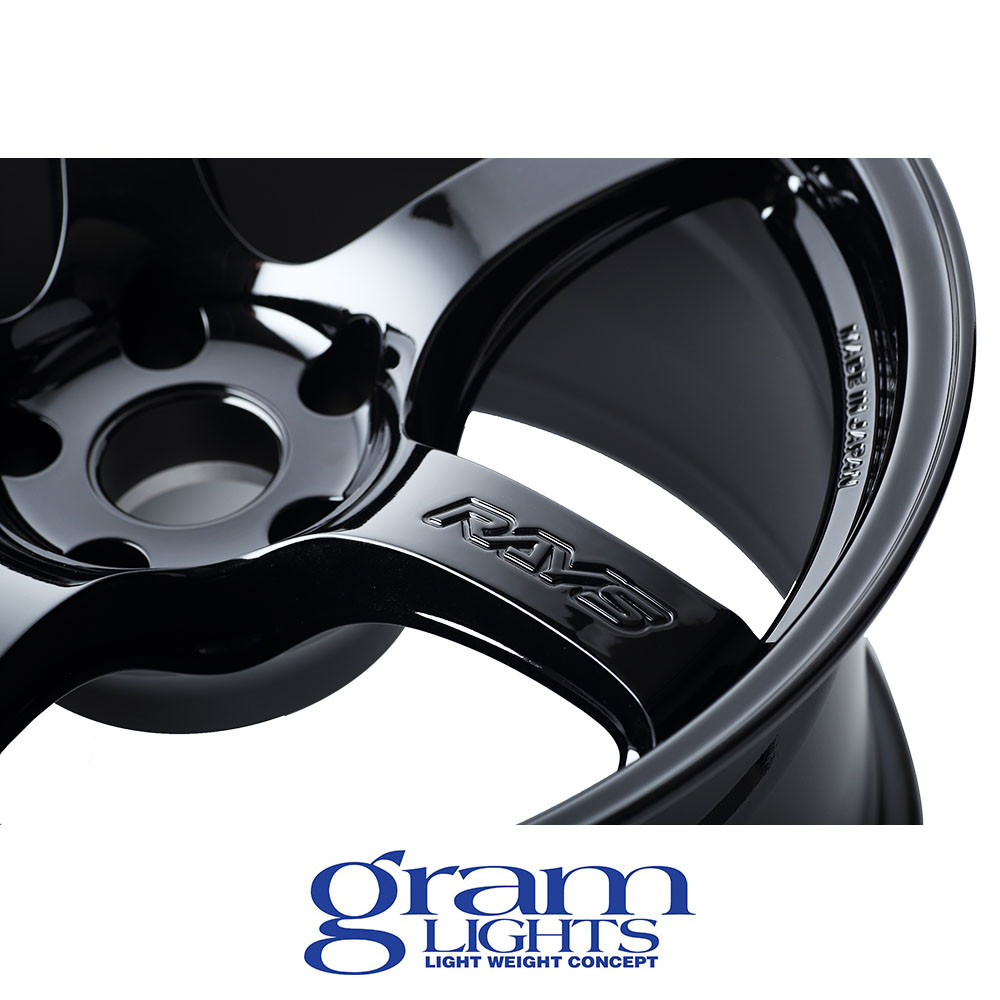 GRAM LIGHTS WHEELS - 57CR - GLOSS BLACK (18 X 9.5) +38 ET (5 X 120 MM) 75 CB / WGCRX38WGX