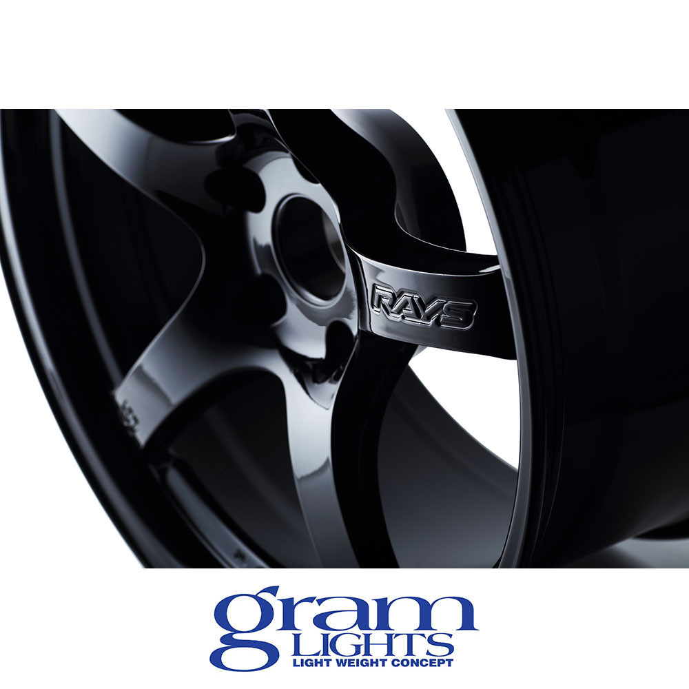 GRAM LIGHTS WHEELS - 57CR - GLASS BLACK (18 X 9.5) +38 ET (5 X 114.3 MM) 73 CB / WGCRX38EGBP