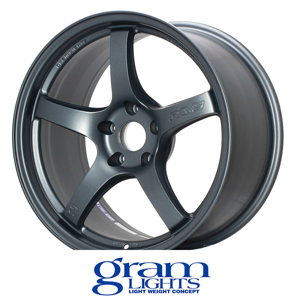 GRAM LIGHTS WHEELS - 57CR - GUN METALLIC (18 X 9.5) +38 ET (5 X 114.3 MM) 73 CB / WGCRX38EHGP