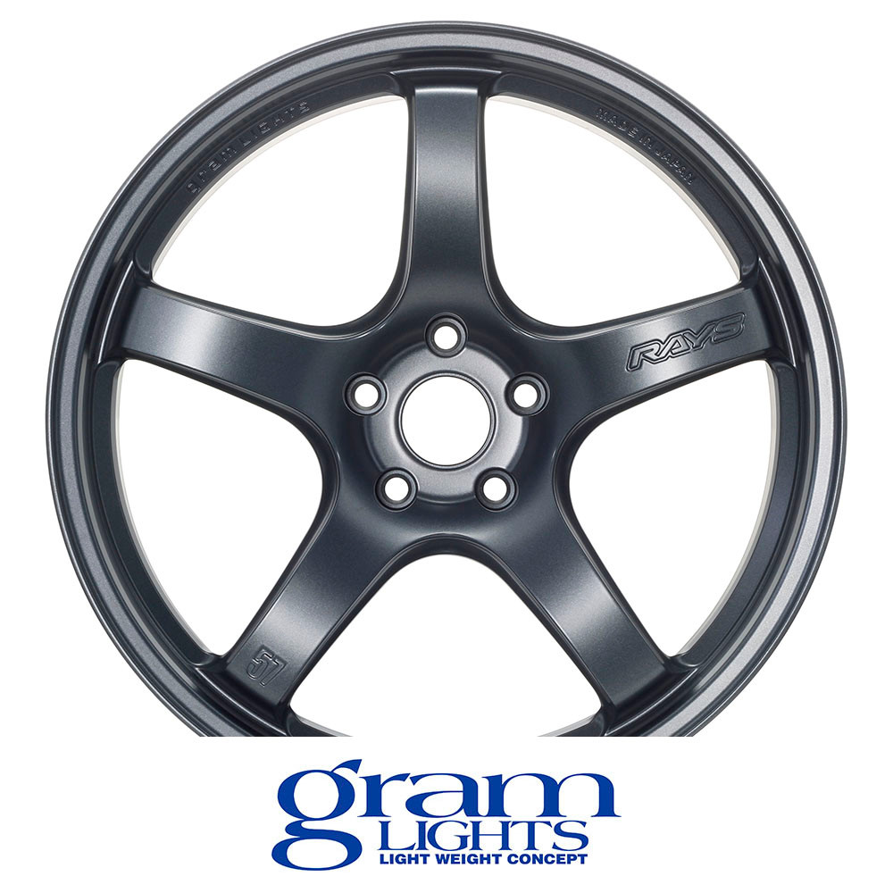 GRAM LIGHTS WHEELS - 57CR - GUN METALLIC (18 X 9.5) +38 ET (5 X 114.3 MM) 73 CB / WGCRX38EHGP