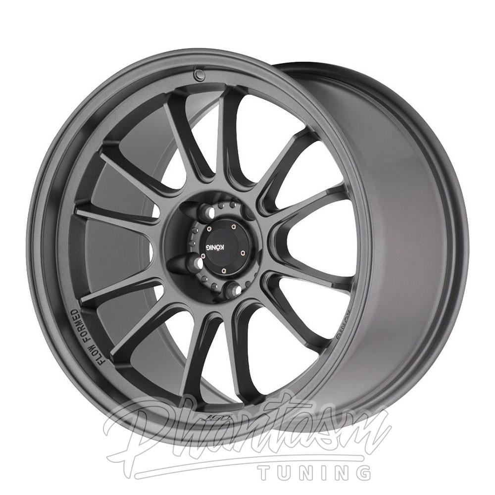 KONIG WHEELS - HYPERGRAM - MATTE GREY (18 X 9.5) +35 ET (5 X 114.3 MM) 73 CB / HG9851435G