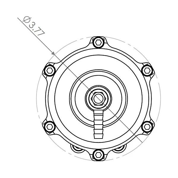 TIAL / Q.2 / 50 MM BOV / SUPERCHARGER BLOW OFF VALVE / 2 PSI SPRING / SILVER COLOR (002576)