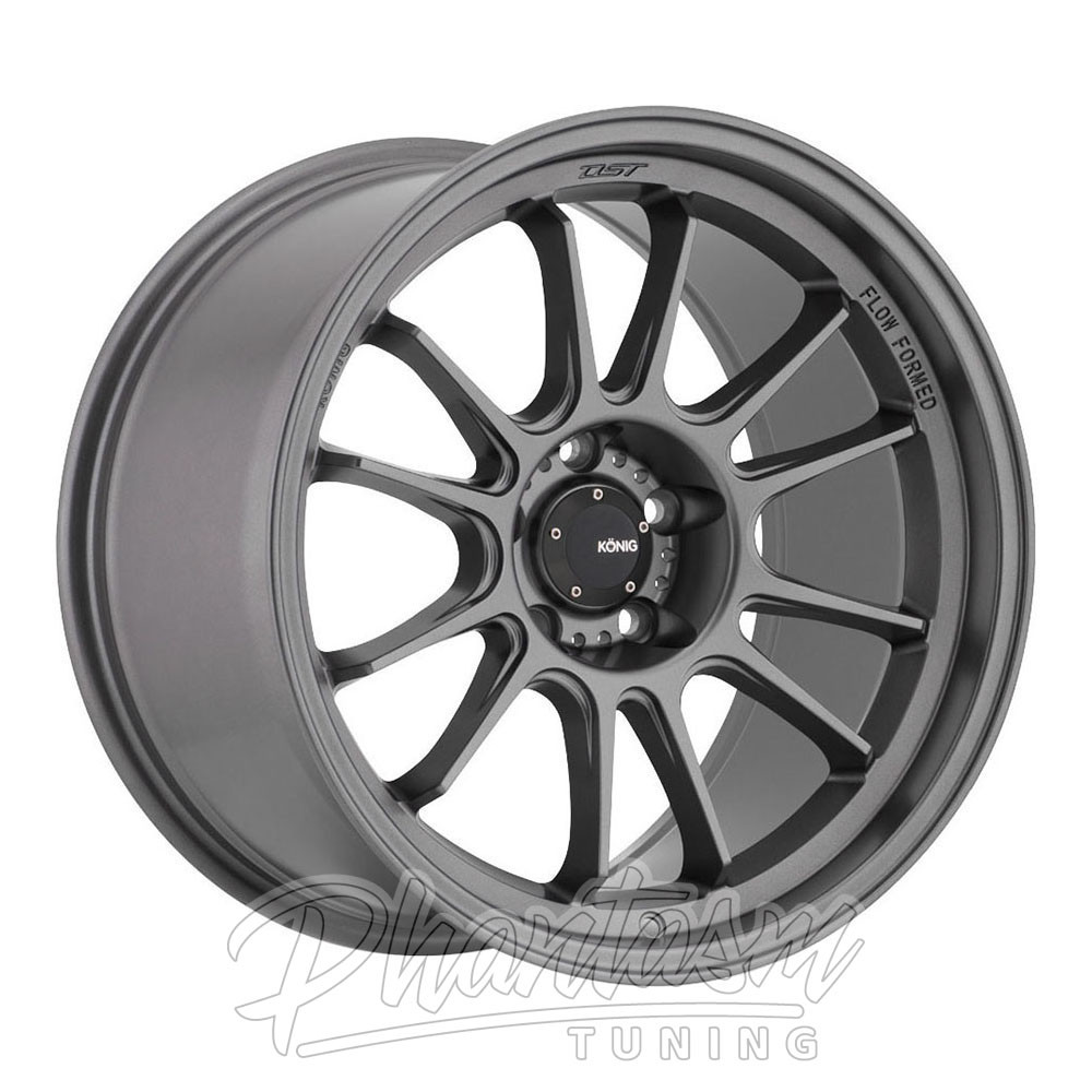 KONIG WHEELS - HYPERGRAM - MATTE GREY (17 X 8.0) +45 ET (5 X 112 MM) HG8751245G
