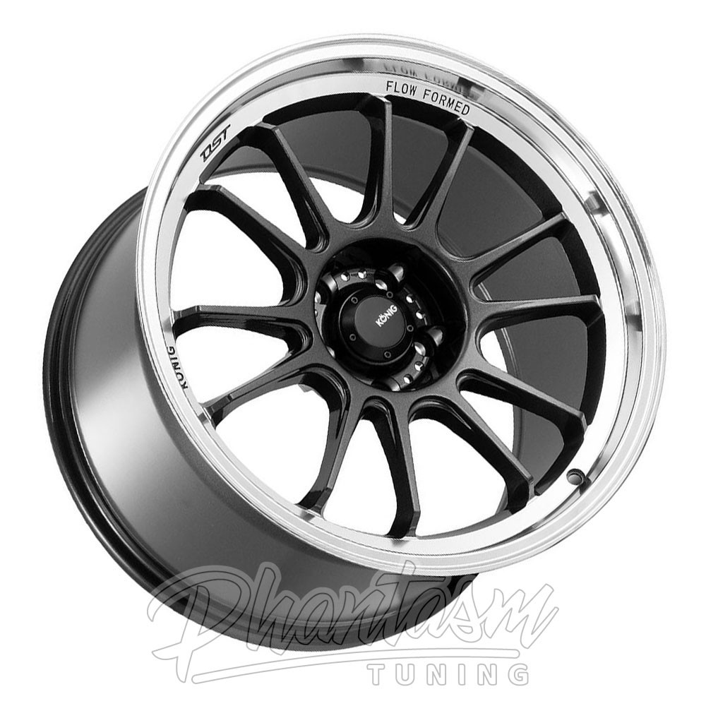 KONIG WHEELS - HYPERGRAM - METALLIC CARBON WITH MACHINED LIP (17 X 9.0) +40 ET (5 X 114 MM) HG97514406