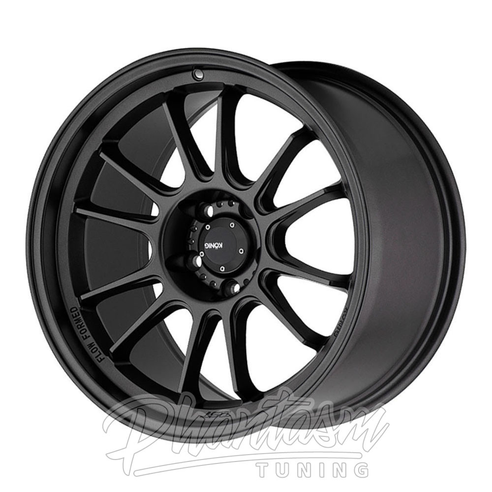 KONIG WHEELS - HYPERGRAM - MATTE BLACK (17 X 8.0) +45 ET (4 X 100 MM) HG87100455