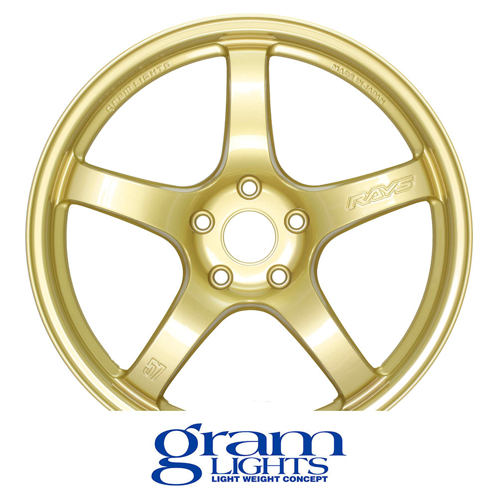 GRAM LIGHTS WHEELS - 57CR - GOLD (17 X 9.0) +38 ET (5 X 114.3 MM) 73 CB / WGCRQ38EEGP