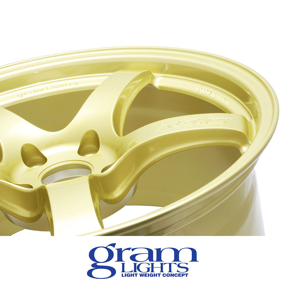 GRAM LIGHTS WHEELS - 57CR - GOLD (17 X 9.0) +38 ET (5 X 114.3 MM) 73 CB / WGCRQ38EEGP